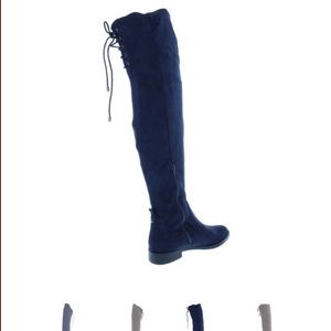 Navy blue Kenneth Cole thigh high boots